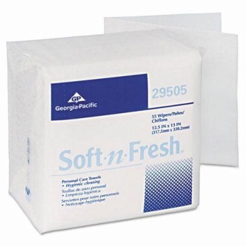 Georgia Pacific Soft-n-Fresh Airlaid Wipers, 18 Packs (GPC29505)