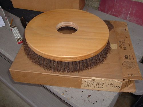 Scrubbing machine rotary brush 16&#034; floor machine zimco wood serv sp-15x4 new for sale