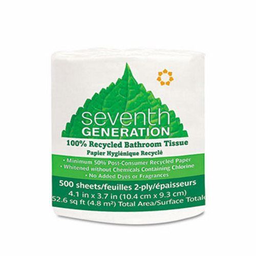 100% recycled standard 2-ply toilet paper, 60 rolls (sev137038) for sale