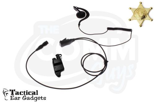 Quick release police earpiece owl lapel microphone ma-com p7200 p5100 jaguar 700 for sale