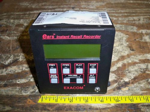 EXACOM EARS2000 CONSOLE Ears Instant Recall Reorder