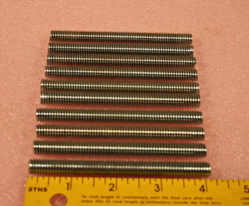 NEW Steel (Zinc Plate)All Thread Threaded Rod Bar Studs  3/8&#034;-16 x 4&#034;; Lot of 10