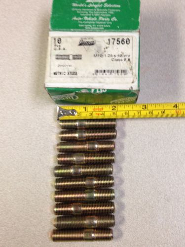 Hex bolt cap screw metric qty.(10) m10 x 1.5 x 48mm class 8.8 for sale