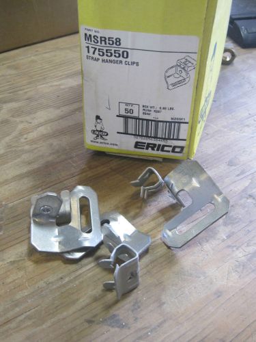 Caddy erico bx(50) msr58 5/16 - 1/2 flange pipe strap hanger clips 175550 new for sale