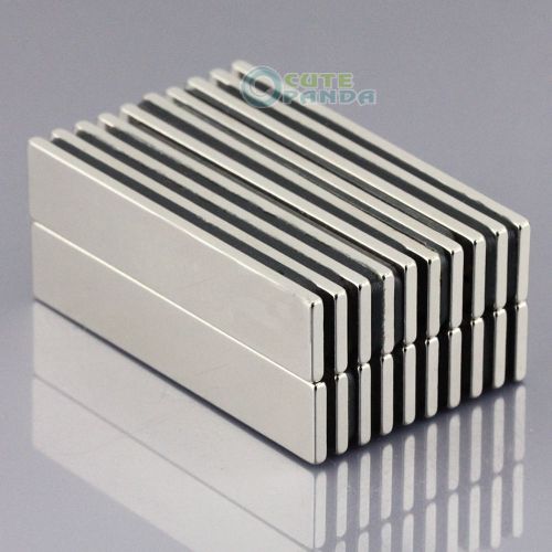20pcs N50 Strong Strip Neodymium Magnets 50 x 10 x 2mm Block Cuboid Rare Earth