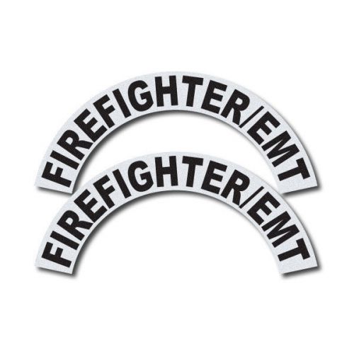 FIREFIGHTER HELMET DECALS FIRE HELMET STICKER - Crescents set - Firefighter/EMT