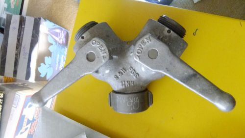 1&#034;f x (2) 1&#034;m gated wye valve- used for sale