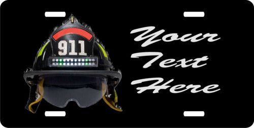 License Plate Fireman Helmet Personalized Custom Firefighter 24