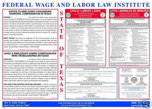 Texas (TX) All-In-One Labor Law Poster