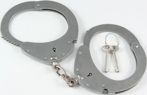 Clejuso fine german police restraint m12 chain handcuffs bondage restraints new! for sale