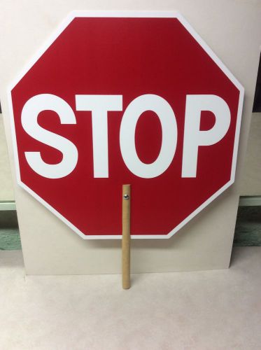 NEW! Corrugated Plastic Stop Sign - School Crossing Guard Hand Held -Doors (W41)