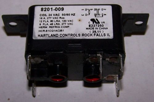 Bard blower relay 18a@277v 24v coil #8201-009 heartland controls - free shipping for sale