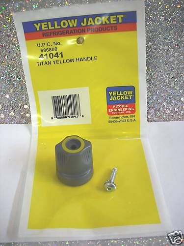 Yellow jacket  titan manifold  handle *yellow 41041 for sale