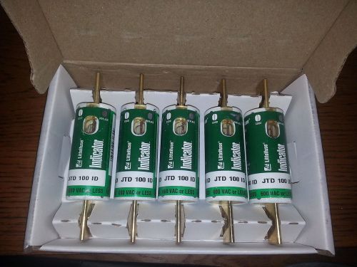 BOX OF 5 LITTLEFUSE JTD 100 TIME DELAY CURRENT LIMITING BRAND NEW