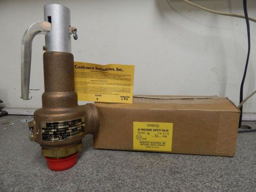 1.25&#034; x 1.25&#034; 19-501-06 hi pressure safety valve conbraco air 75 psi for sale