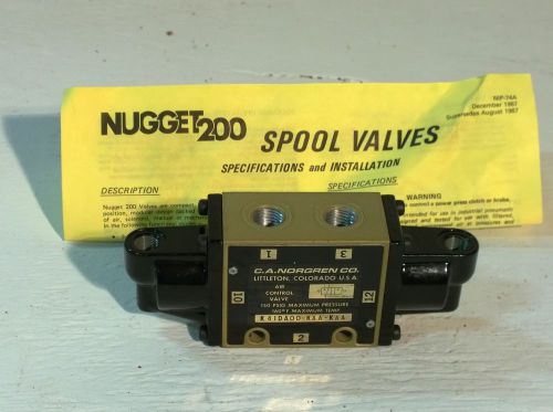 Norgren air operated 3-way spool valve 3/8&#034; k41da00kaakaa for sale