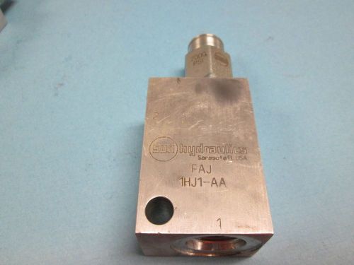 Faj-1hj1-aa sun hydraulics aluminum hydraulic cartridge valve block w/ rdda-3cn for sale