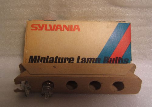 Box Of 3 Sylvania 168 S168 W168 Wedge Base Light Bulb Lamps NOS
