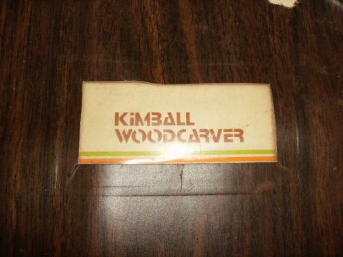 KiMBALL Wood Carver Woodcarver Manual RARE Vintage Original Owners Manual
