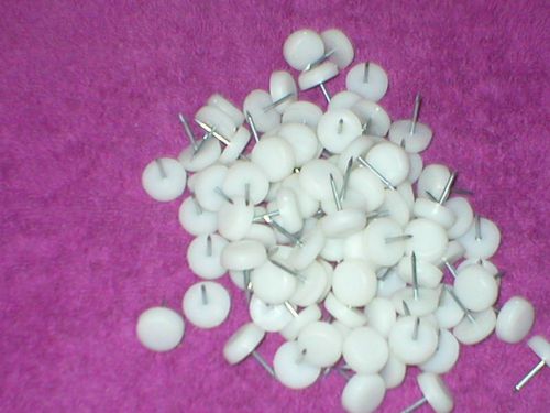 NAIL-IN CHAIR GLIDES 3/4&#034; BASE   (LOT OF 25)