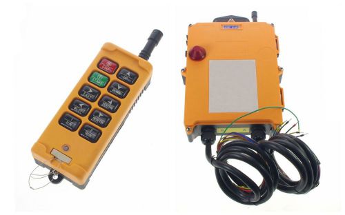 220VAC 4 Motion 2 Speed Hoist Crane Radio Remote Control System Controller Kit