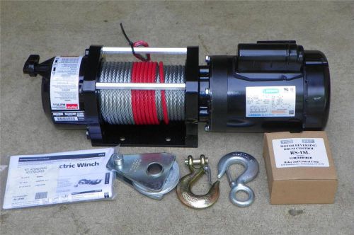 Dayton 3vj72 115/230 volt electric 2000 lb utility winch 24-15/16 in 3/4 hp for sale
