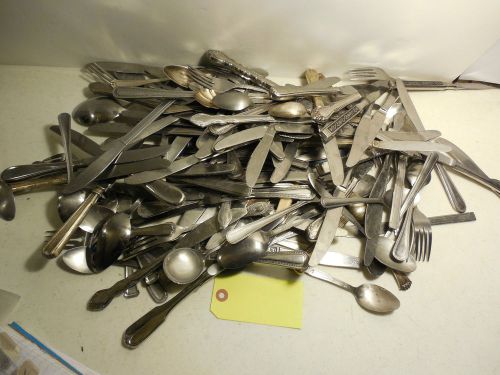 LOT OF 145 PCS MISS MATCHED SILVERWARE. MB32