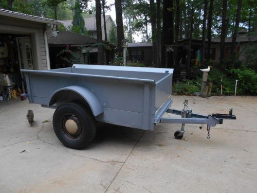 Knox mfg.steel body trailer 4&#039; x 7&#039;  with new pt wood floor for sale
