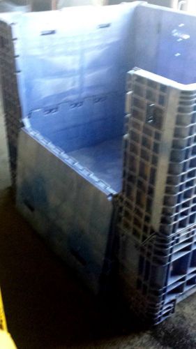 64x48x57 buckhorn plastic container automotive collapsible shipping largestorage for sale