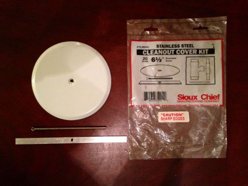 Sioux chief stainless steel cleanout cover kit - 20g - 6.5&#034; - part # 870-b6pk1 for sale