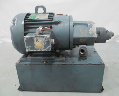 Delta power 7.5hp 230/460v-ac 10gal reservior hydraulic pump d267197 for sale