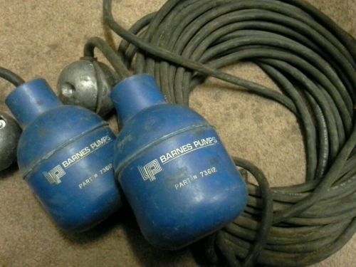 **LOT OF 2**Barnes 73612 Pump Float Switch, HOT PRICE!