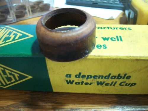 1-1/2 &#034; od 711 water well Pump Leather Cup  with 1&#034;center hole