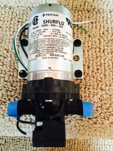 Shurflo 2088-594-154 no cord rv trailer water line pressure boost delivery pump for sale