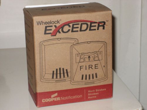Exceder horn/ strobe fire alarm 127249 hsr 12/24 vdc red wall for sale