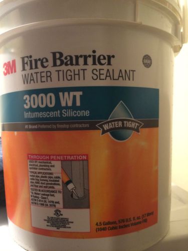 3M 3000 WT Fire Barrier Sealant, 4-1/2 gal., Gray