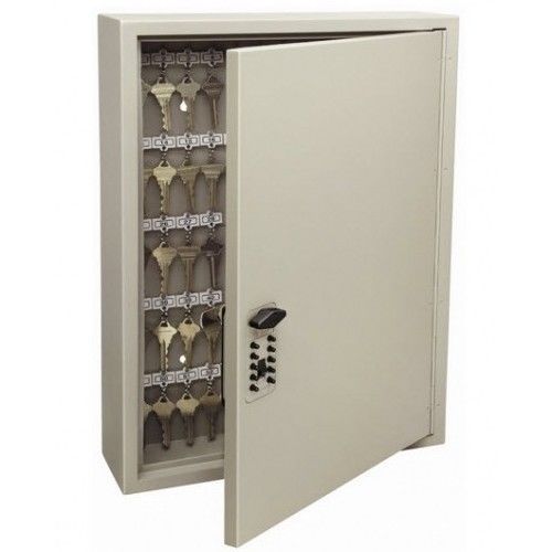 Wall Mount Key Cabinet Steel Clay Lock Box Safe Keys Storage Security Keypad