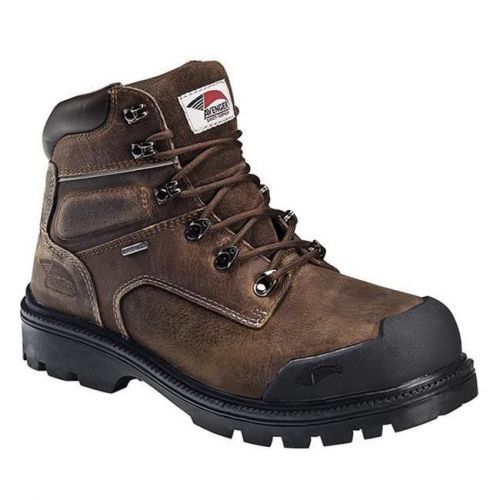 Avenger safety footwear steel toe boots brute brown men&#039;s size 10wide new in box for sale
