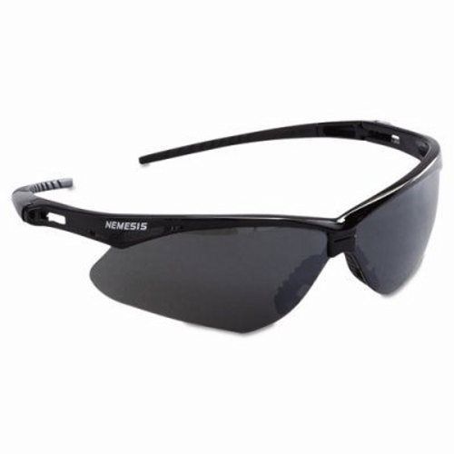 Nemesis V30 Safety Glasses, Black Frame, Smoke Lens (KCC 25688)