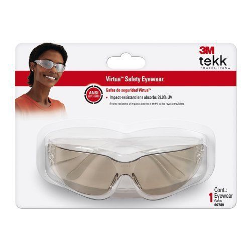 3M 90789-80025T Tekk Protection Virtua Safety Eyewear with Indoor/Outdoor Mirror