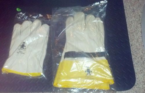 The saftey zone leather protectors for rubber gloves &amp; mittens-size 9 &amp; size 12 for sale