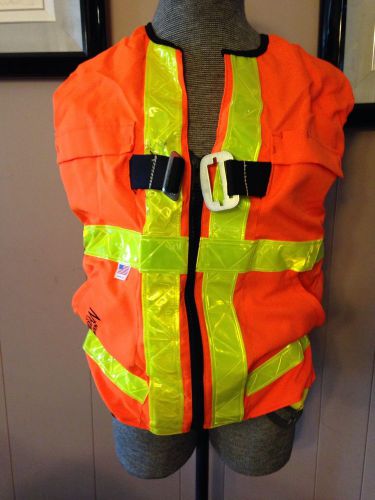 Guardian fall protection med orange safety vest tux rescue retrieval consruction for sale