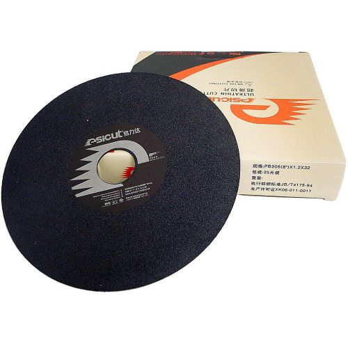 25 x 8&#034; (205x1.2x32mm) Ultrathin Abrasive Cut-off Wheels for Metal Cutting Disc