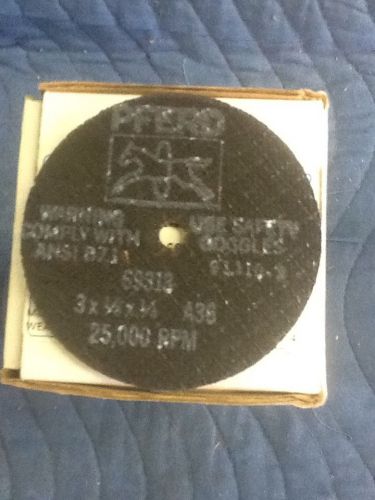 Pferd 69313 (50) eht 76-1 a p ps 3&#034; x 1/8&#034; die grinder wheel 1/4&#034; ah t1 36 grit for sale