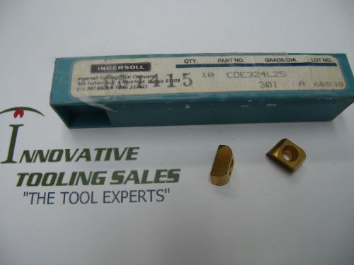CDE 324L25 Carbide Inserts Grade 301 Ingersoll 10 Pcs