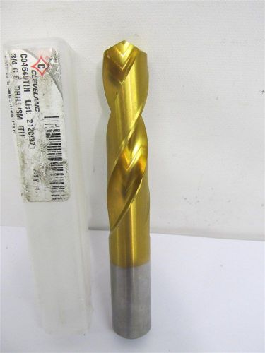 Cleveland, c04640tin, 3/4&#034;, hss, tin, screw machine length drill bit for sale