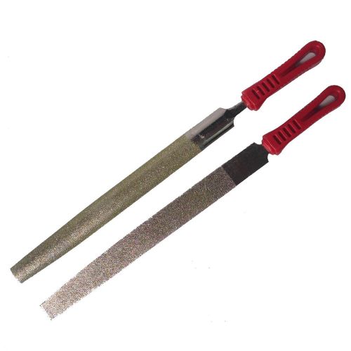 10&#034; inch 250mm long diamond coated half round file grit 46 fine for sale