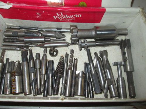 MACHINIST TOOLS LATHE MILL Lot of Misc. Mill Cutters End Mills Etc h