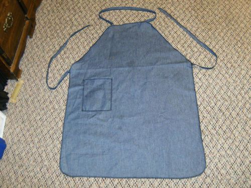 Lot of  2  Blue Denim Work Apron with One Pocket