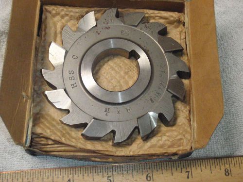 BROWN &amp; SHARPE 4&#034; x 7/16&#034; x 1 1/4&#034;  STAGGERED TOOTH Side Milling Cutter